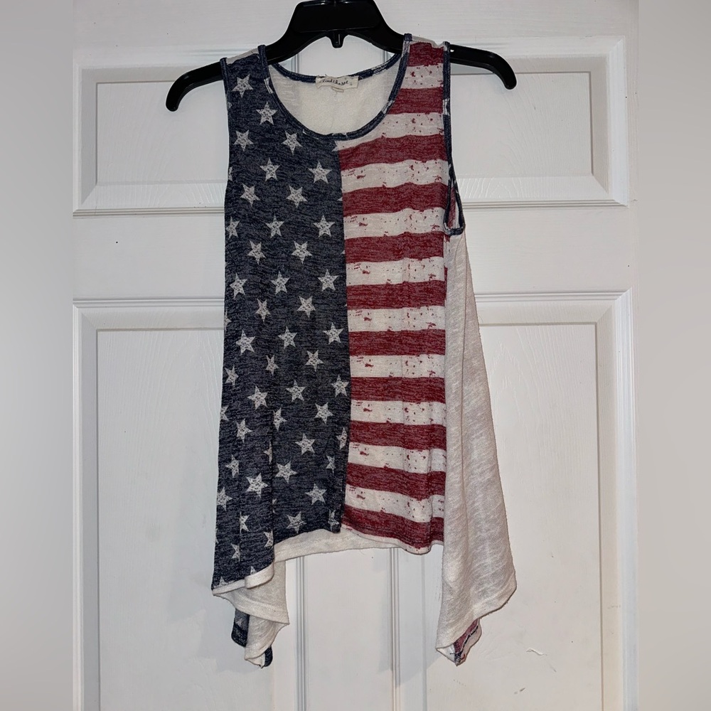 American Flag Patriotic Tank Top